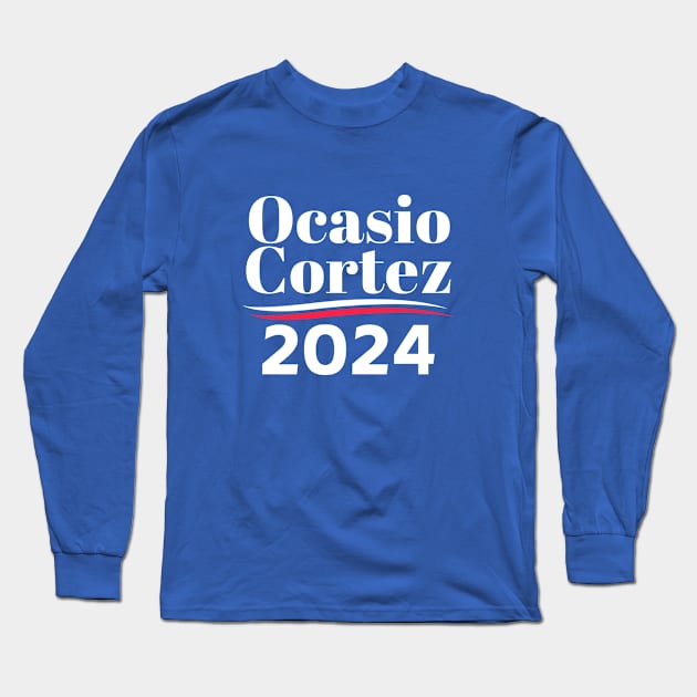 OCA Alexandria Ocasio-Cortez 2024 We Can Wait #6 Long Sleeve T-Shirt by SalahBlt
